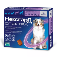 Нексгард спектра 15-30 кг 3 таб