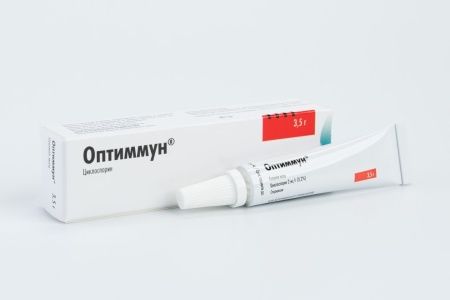 Оптиммун глазная мазь для собак, 3,5 г