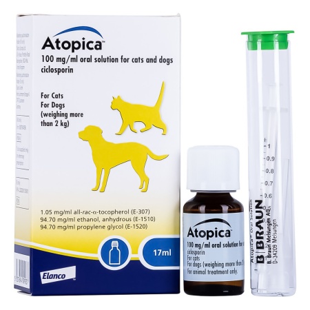 Атопика Atopica 17 мл для кошек и собак